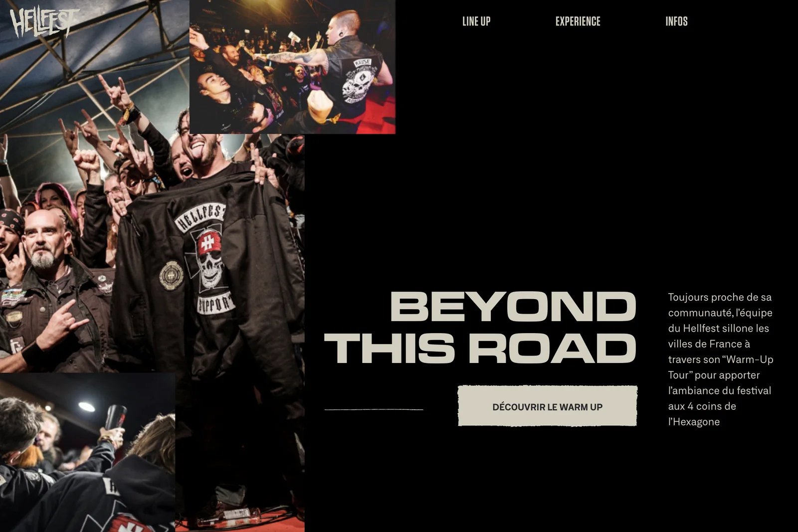 Page d’accueil du site Hellfest en 2022